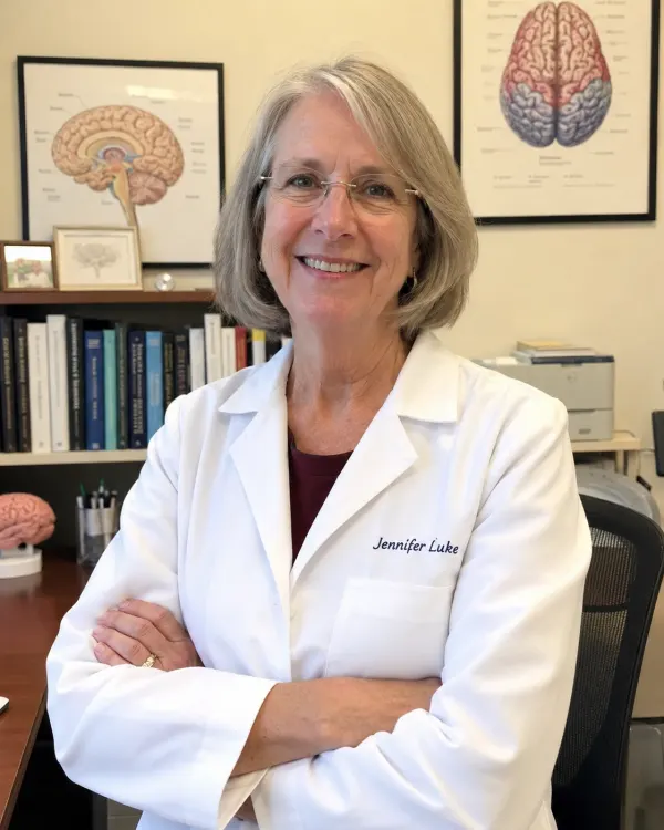 Portrait of neuroscientist Dr. Jennifer Luke, University of Surrey
