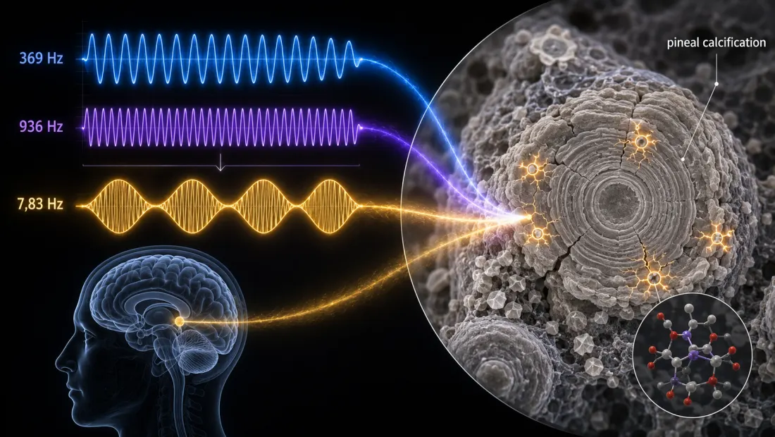 Scientific visualization of the 369 Hz and 936 Hz Tesla harmonic waveform